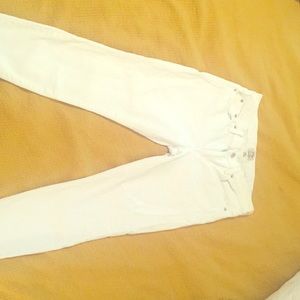 White toothpick jeans Jcrew